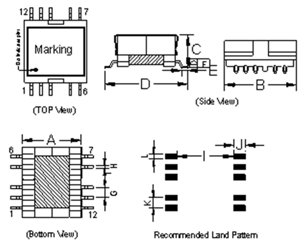 Skräddarsydd EFD15+ 6+6 Step upStep down High Frequency Transformer-01 (9)