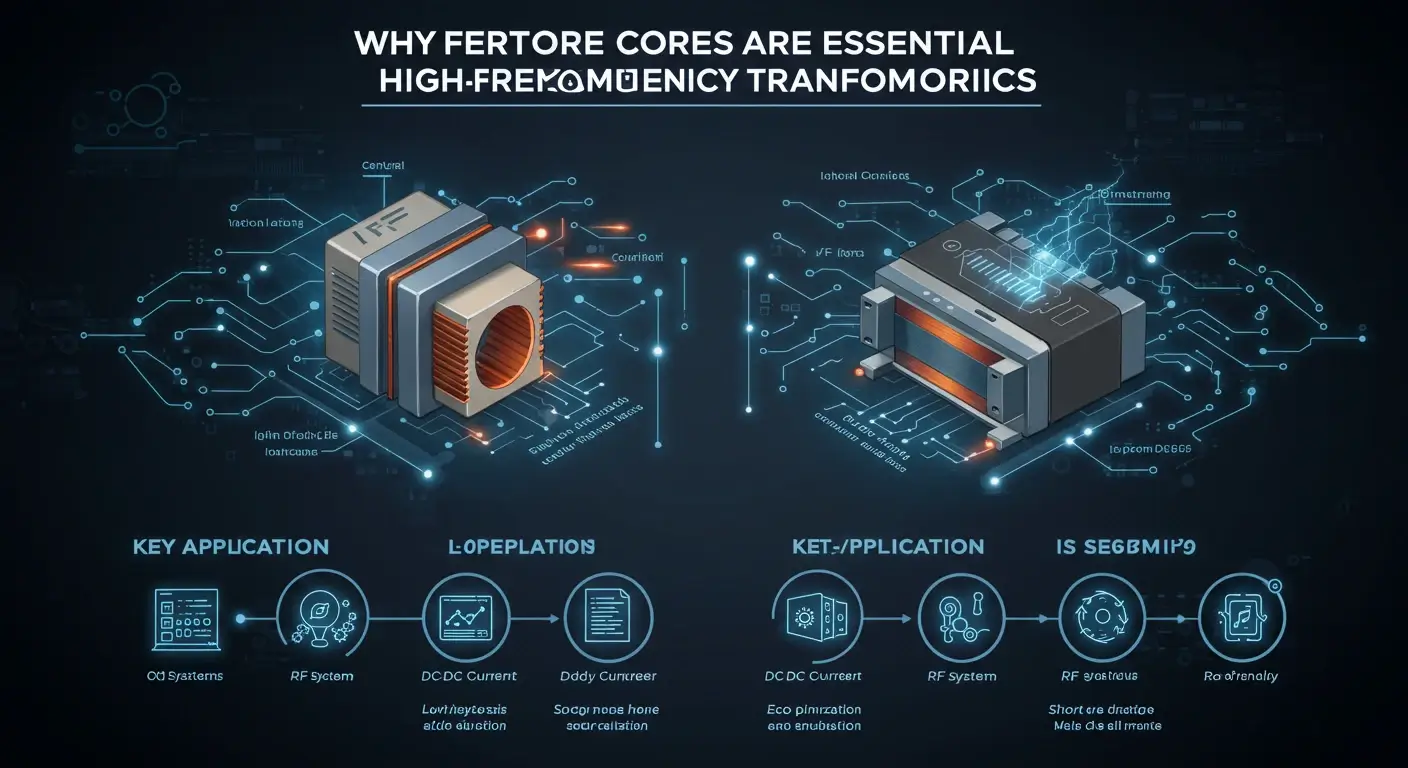 Why Ferrite Cores are preferred in High Frequency Transformers
