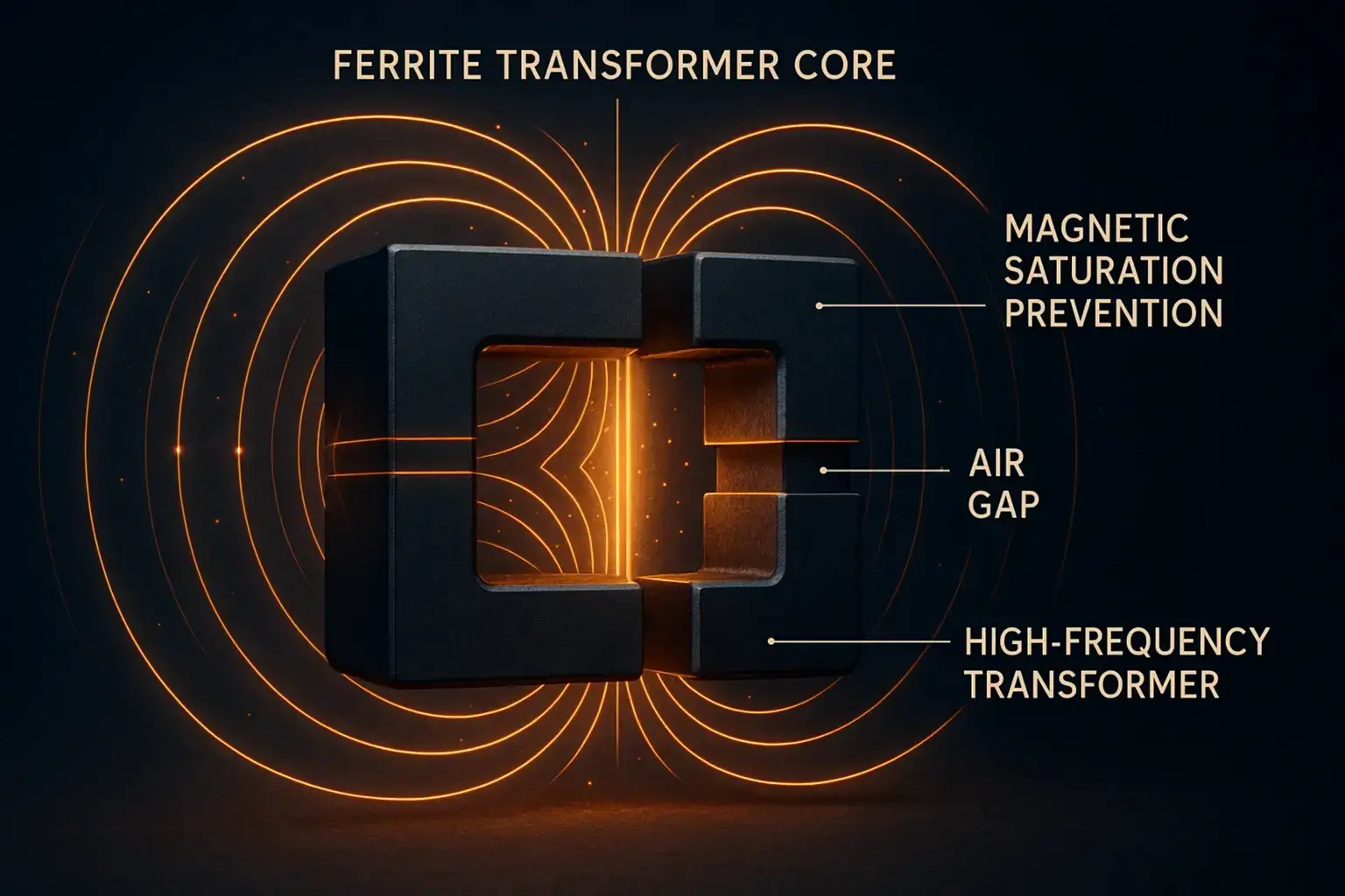 Why Do Transformers Use Air Gaps Instead of Low-Permeability Cores