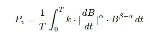 Generalized Steinmetz Equation
