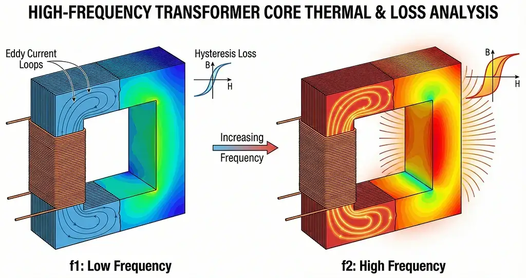 How Core Loss Limits High-Frequency Transformer Efficiency