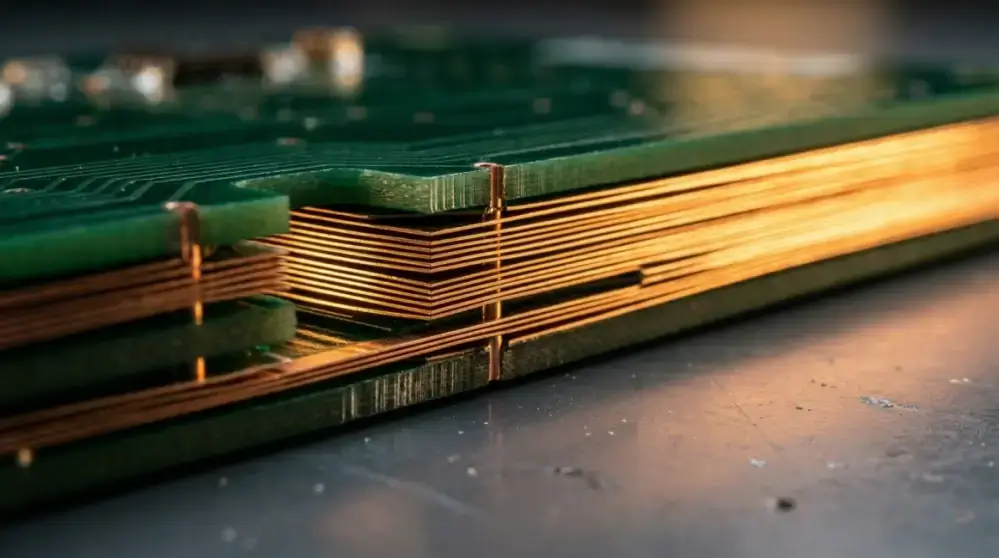 Macro-view-of-a-multi-layer-PCB-winding-design-used-in-high-frequency-planar-transformers